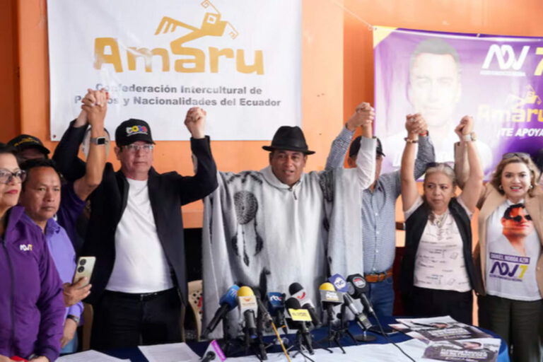 La Confederación Amaru respaldó a Daniel Noboa y rechazó el pasado correísta