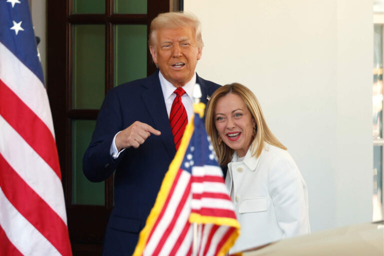 Donald Trump tuvo una gran reunión con la italiana Giorgia Meloni en la Casa Blanca