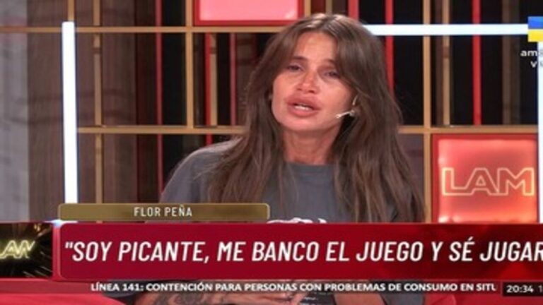 Flor Peña se defendió de las acusaciones: «Por clicks y rating están haciendo cualquier cosa»