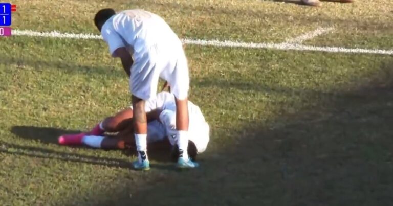 Insólito: quiso festejar como Cristiano Ronaldo y sufrió una preocupante lesión