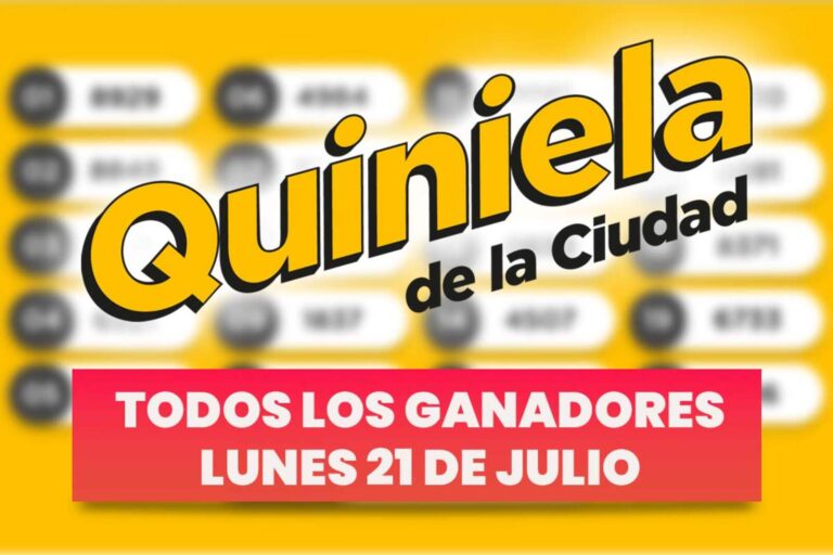 Quiniela Nacional: todos los números ganadores del 21 de julio