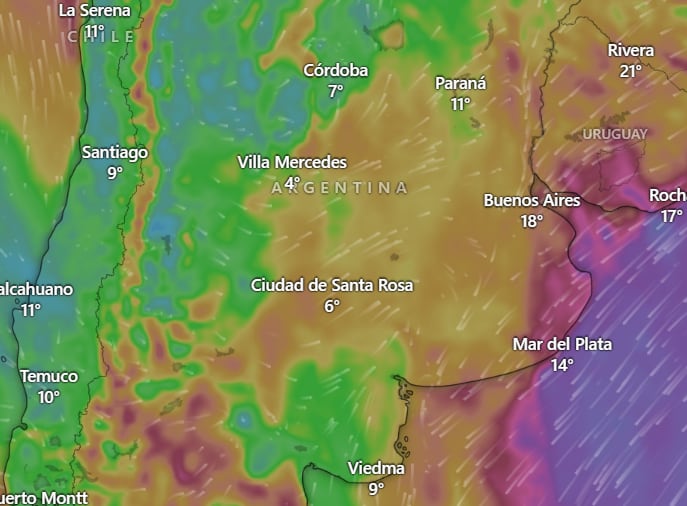 Pronóstico del tiempo, en vivo: alerta por ciclogénesis y fuertes lluvias de Santa Rosa este lunes 1 de septiembre
