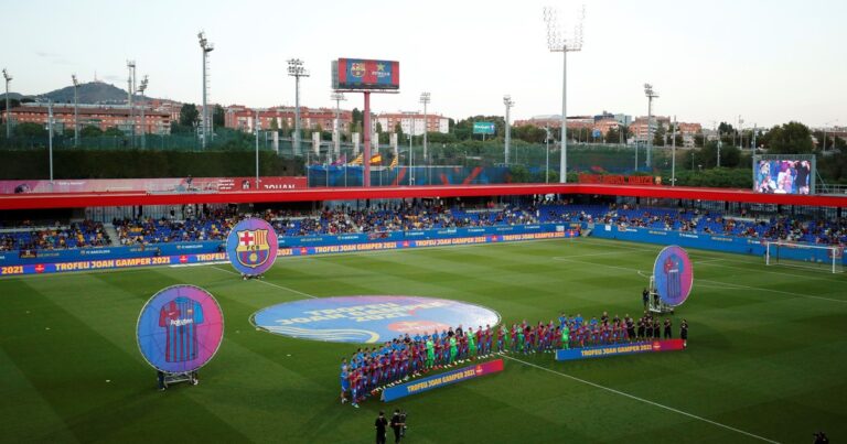 El insólito estadio para 6.000 espectadores en el que Barcelona hará su debut como local en LaLiga