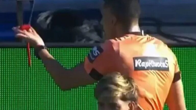 Detuvieron al hincha de Gimnasia que arrojó un martillo al árbitro Yael Falcón Pérez en pleno partido