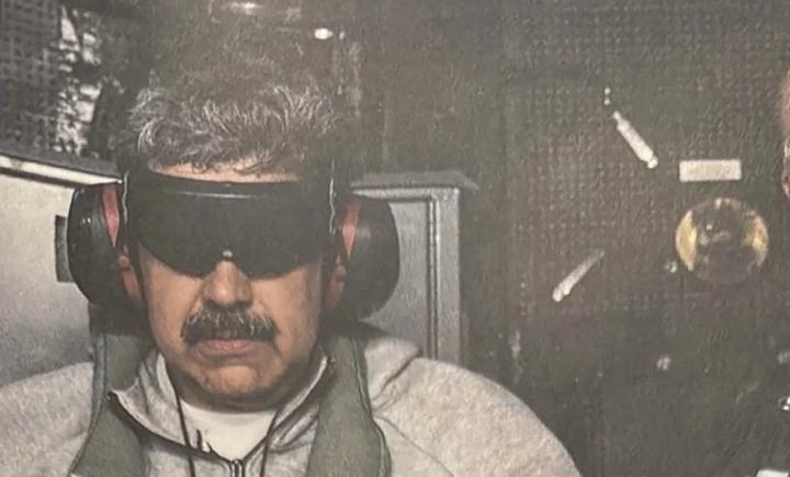 La primera foto de Nicolás Maduro detenido