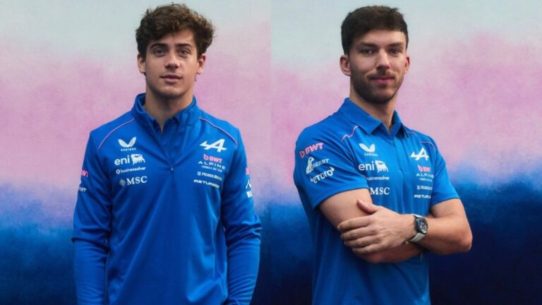 Colapinto se mete de lleno en la temporada 2026 y fue la cara del nuevo look de Alpine