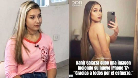 Nahir Galarza: denuncian que se crearon unos 50 perfiles falsos con IA